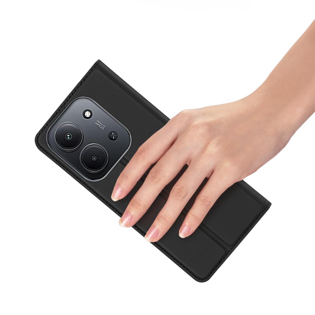 Pro Xiaomi Redmi 15C 4G (EU) (173 mm)/15C 5G (EU) (173 mm)/Poco C85 4G (173 mm) Pouzdro DUX DUCIS Série Skin Pro Kožený Kryt Držák na Karty