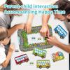 Tierische Bushaltestellen-Spiel, Additions- und Subtraktionszahlen-Spieler-Mathespiele, Vorschulspiele Autospielzeug für 3+, Fahrgäste im Busspiel abholen und absetzen