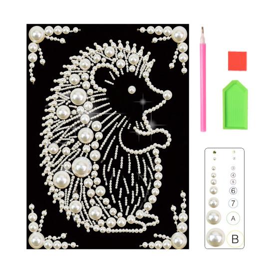 Faux Pearl Painting Kit 3D Pearl Painting Art Craft Animal Designs DIY Mosaic
