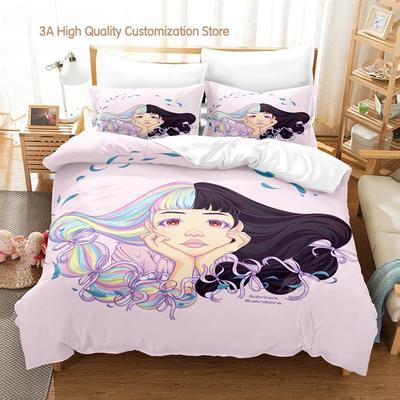 Melanie Martinez Merch Ágyneműgarnitúra Egyszemélyes Ikres Teljes Királynői Királyi Méretű Ágygarnitúra Felnőtt Hálószobába Paplanhuzat Készletek Lepedő Készlet Cxg