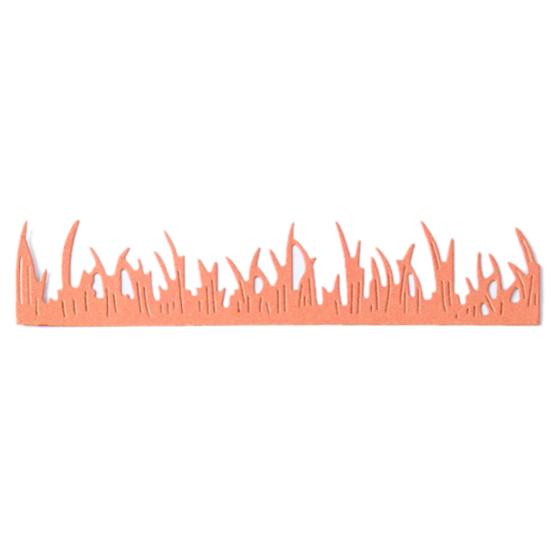 Template Mould Anti-shock Wide Usage Carbon Steel Mini Grass Lawn Border DIY Cutting Die for Scrapbook