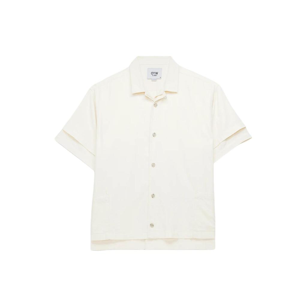 Vans OTW SS24 Solid Color Loose Fit Double Layer Polo Shirt Unisex Shirts Off-White VN000GBV3KS