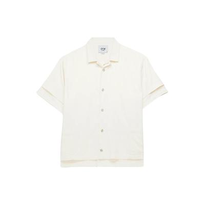 OTW SS24 Solid Color Loose Fit Double Layer Polo Shirt Unisex Shirts Off-White VN000GBV3KS