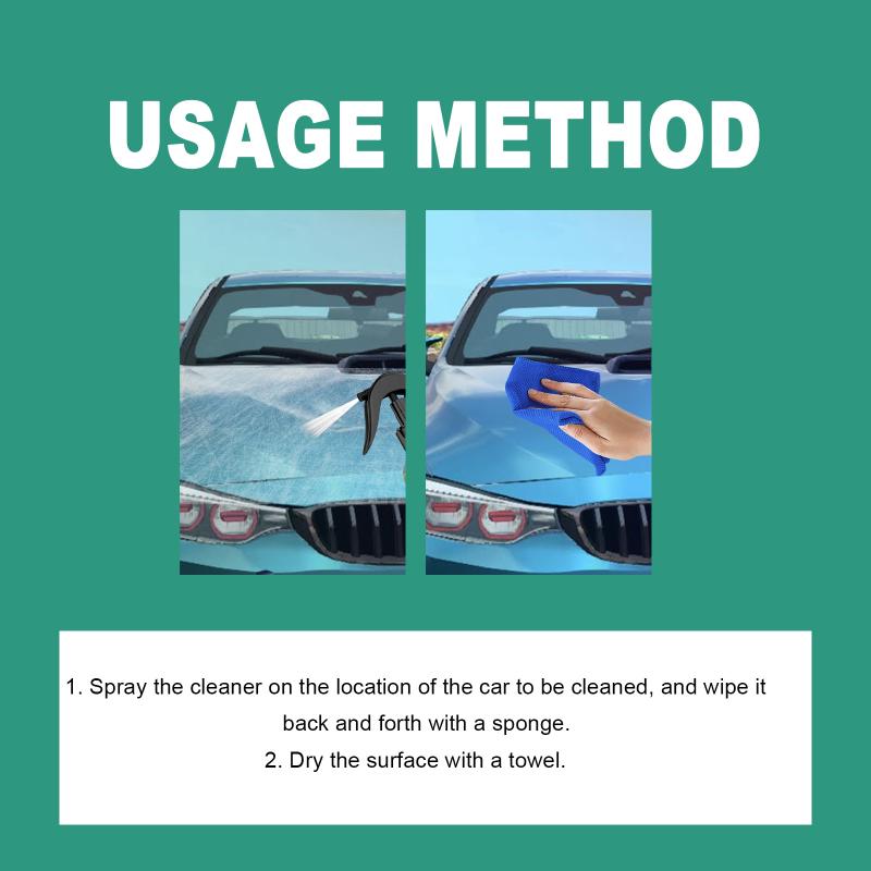 Car Cleaning Spray All-in-One Polishing  and Stain Remover Wax for Vehicle Paint Protection Maintenance
