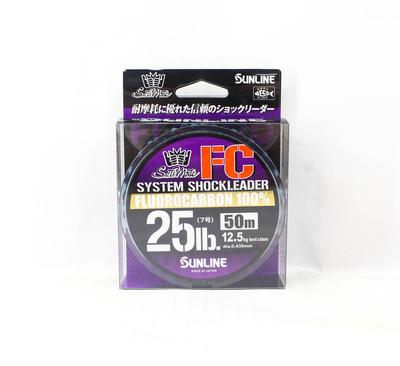 Sunline Fluorocarbon Leader Saltwater System Shock Leader 50m 25lb (9178)