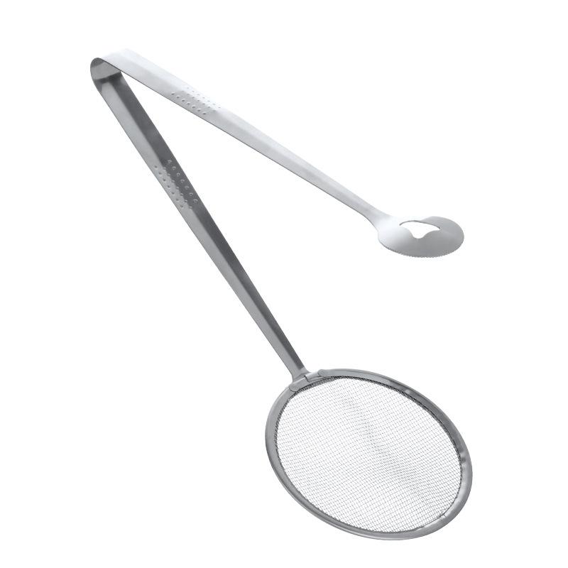 

Stainless Steel Oil Filter Clamp, Oil Leakage Screen for Fried Food, Oil Separator Spoon, Fine Hole Screen