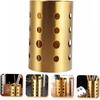 Stainless Steel Kitchen Cutlery Organizer Drainage Holes Utensil Container  Home