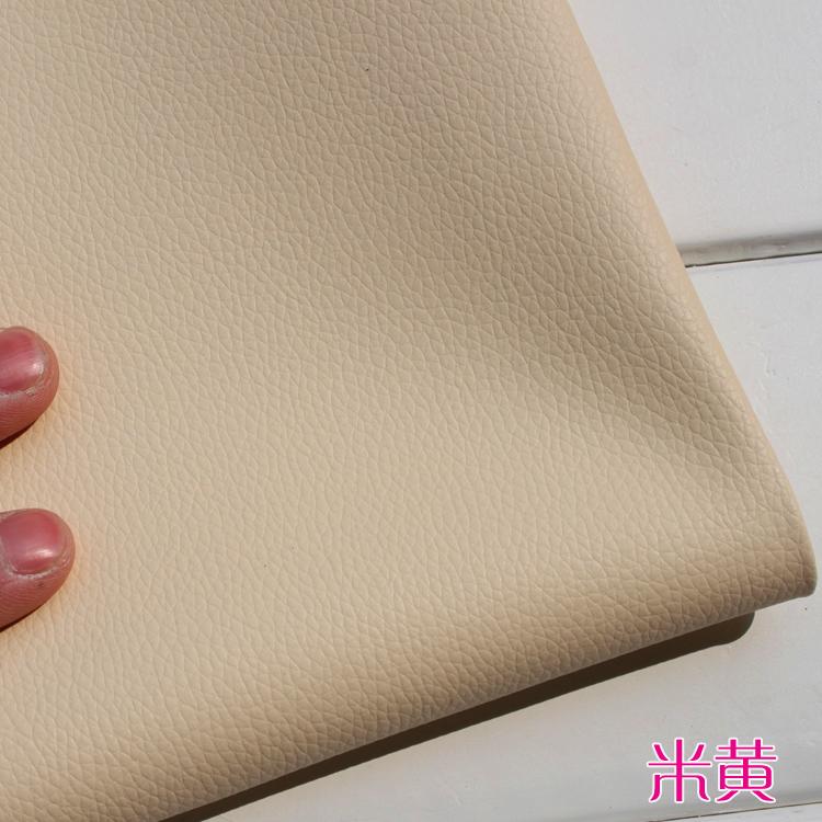 Soft Faux Leather Fabric By The Meter Per for Upholstery Bag Sofa Seat Cover Furniture Small Lychee Pattern PU Waterproof Diy
