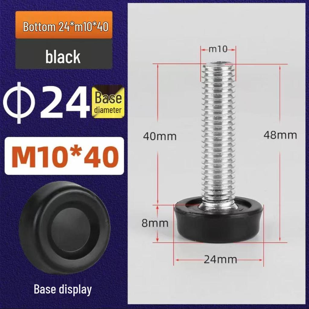 Adjustable Furniture Heightening Foot Pad (M6/M8/M10) – Screw Base for Shelves