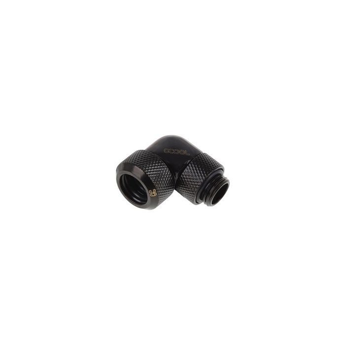 Connecteur - Alphacool - Eiszapfen - 90° drehbar - G1/4 - Deep Black