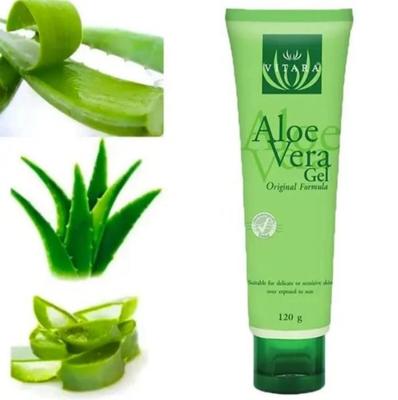 Péče o pleť — hydratační gel na popáleniny, ekzémy, štípnutí — 99,5 % čisté Aloe Vera, gel 120 ml — vhodný pro všechny typy pleti