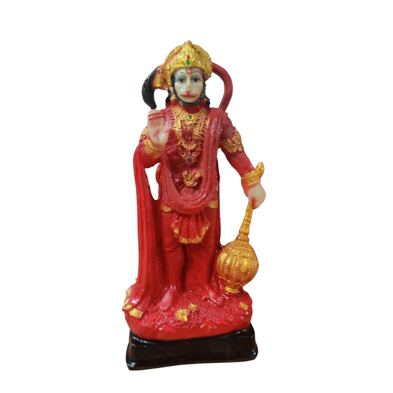 @ Indian Traditional Lord Hanuman Statue Marble For Pooja UKZQ245 50%off