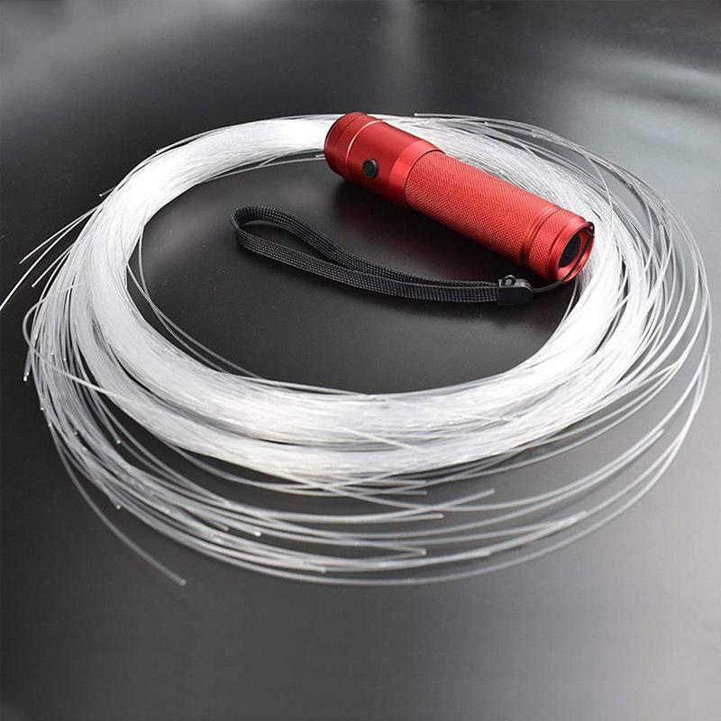 Color-Changing Fiber Optic Dance Whip Colorful Glowing LED Flash Whip Hand Rope for Dance Festival Party Carnival Wedding Decor