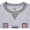 Uniqlo Jw Anderson Collaboration Fw23 Round Neck Drop Shoulder Long Sleeve Pullover Sweatshirt Men sweatshirt Gray 462934-03