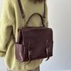 Johnature Genuine Leather Women's Backpack Large Capacity Commuting Travel Backpack Multi Functional Shoulder Bag