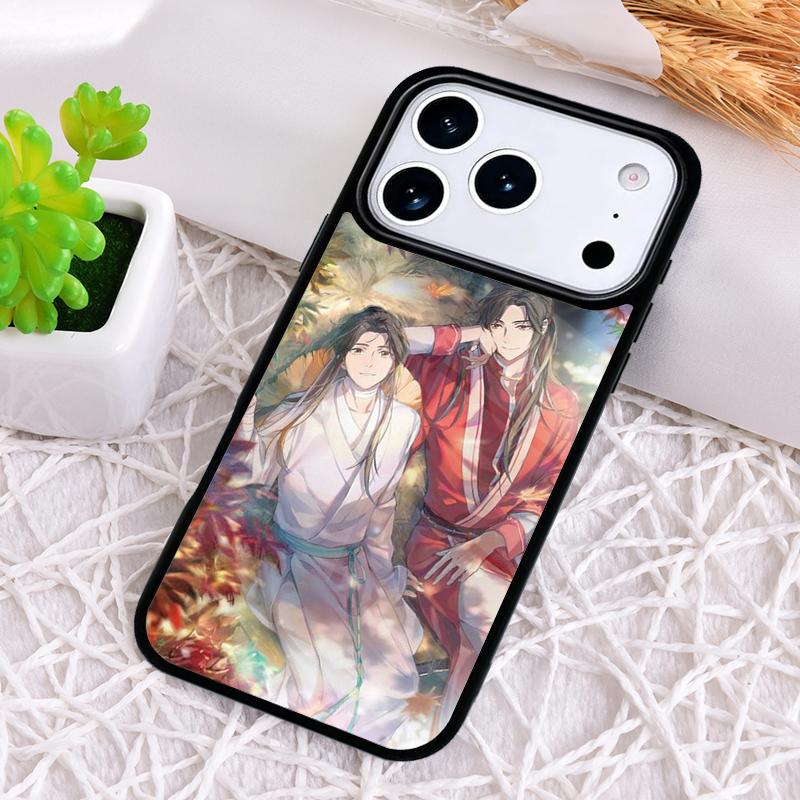 Anime Tian Guan Ci Fu Phone Case for iPhone 17 Air 16 15 11 12 14 13 Pro Max Shockproof Cover