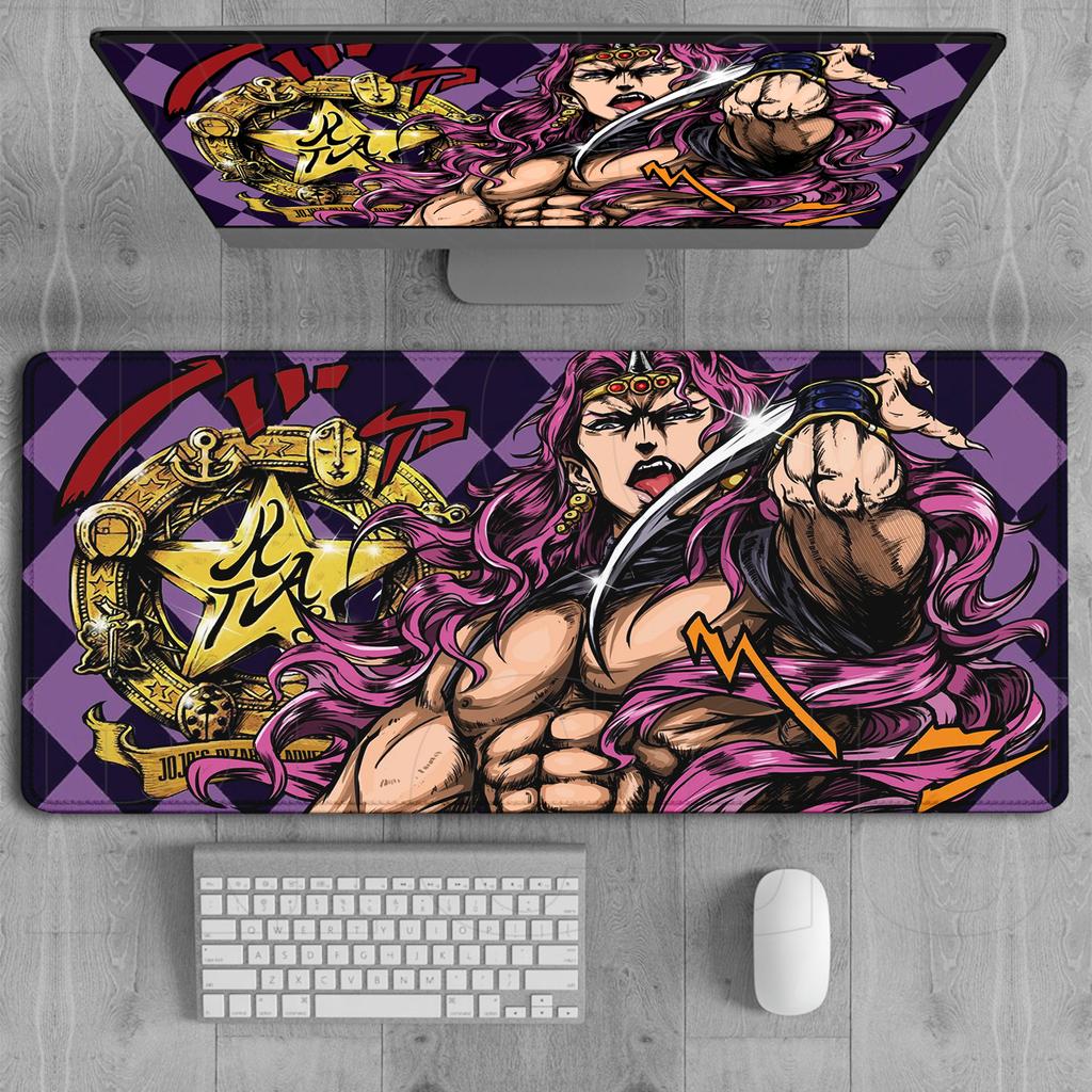 XXL HD Printing Rug JOJO Bizarre Adventure Mouse Pad Gamer Keyboard Pads Non-slip Mousepad Anime Gaming PC Accessories Desk Mat
