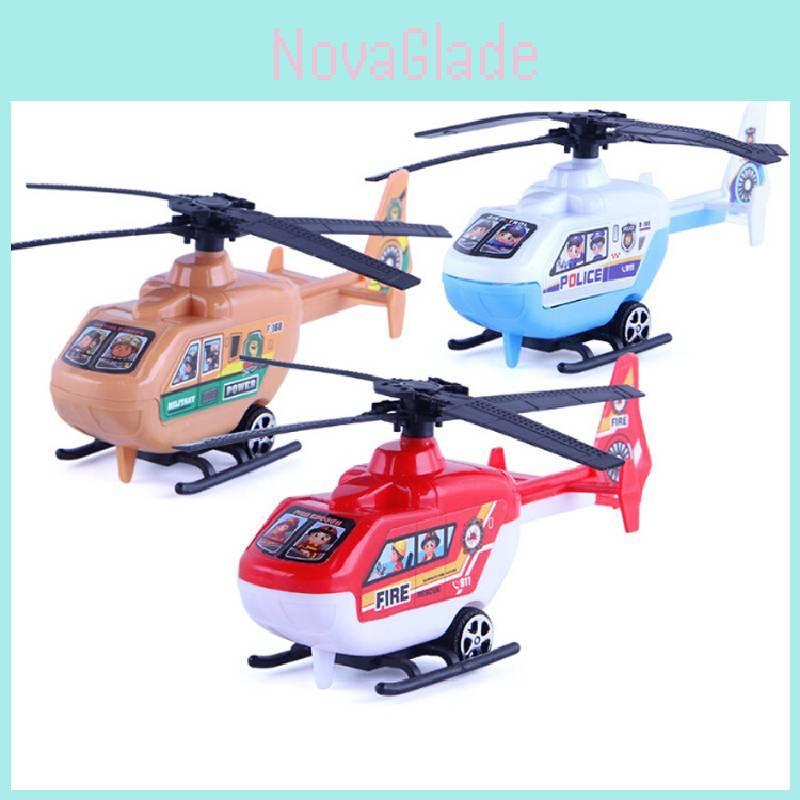 Vibrant Pvc Helicopter Toy For Kids With Back Propulsion And Cognitive Development