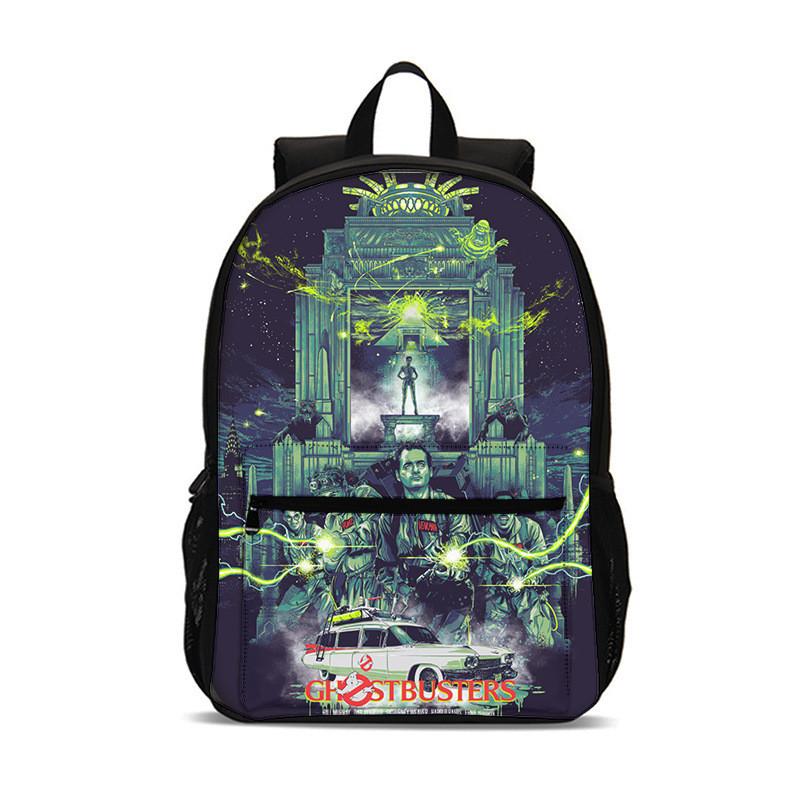 Ghost Busters Bookbag For Students With Nylon Material And Large Capacity For Daily Use