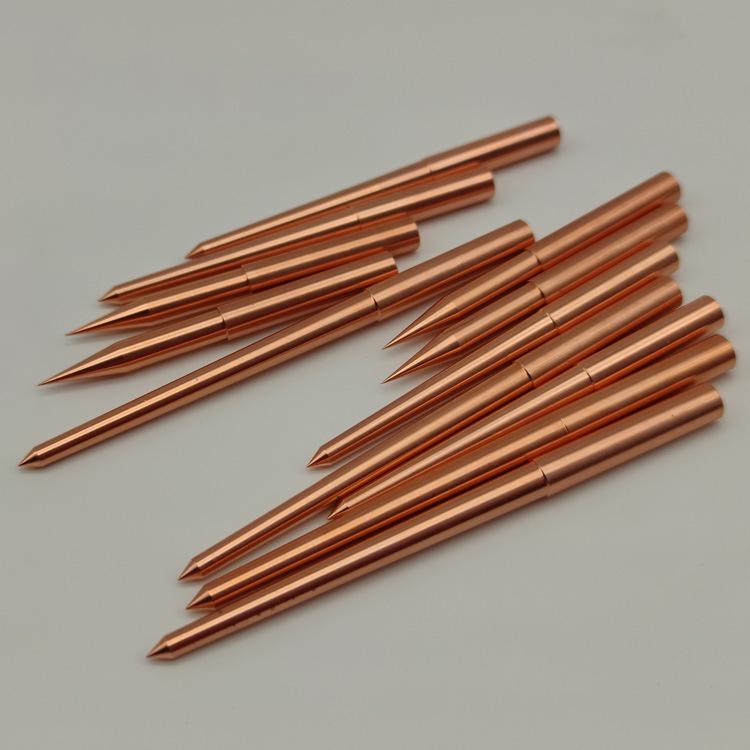 Extra Long EDM Electrode Rod for Submarine Gate Injection - Purple and Tungsten Copper