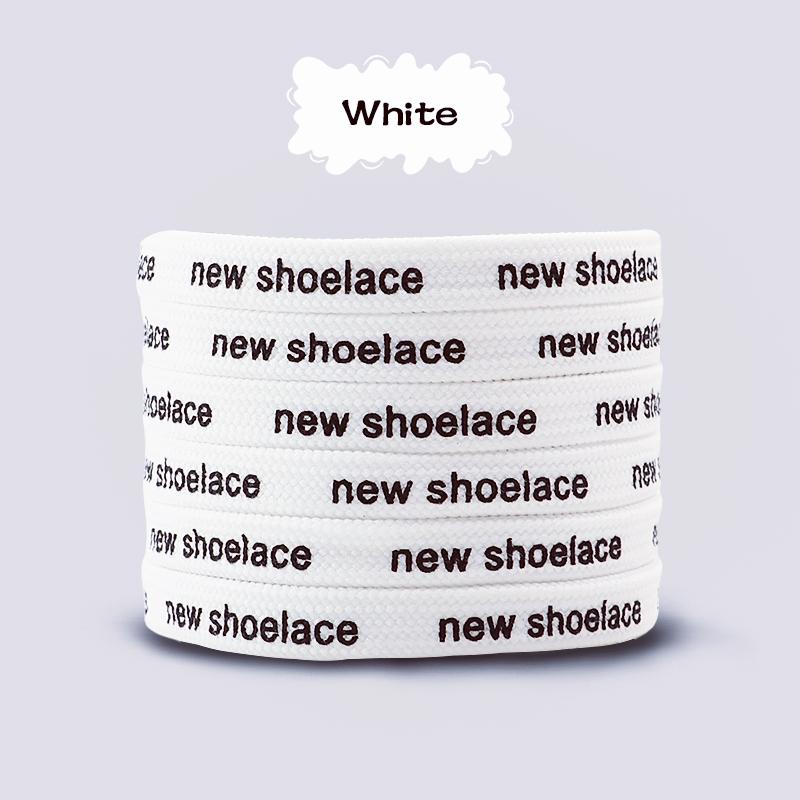 Stylish Reversible Letter-Printed Shoelaces High-Quality Shoelace for Sneakers and Canvas Shoes 100/120/140/160cm 1Pair