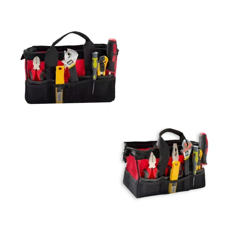 Professional Thickened Construction Tool Bag High Capacity Design Dustproof Coating For Jobsite Equipment
