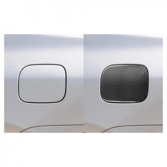 Soft Carbon Fiber Car Side Fuel Tank Cap Cover Sticker For Toyota Corolla 06-12