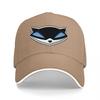 Black Baseball Cap with Bat Symbol Design for Unisex and Women Casual Streetwear Fashion Hat with Adjustable Back Strap