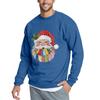 Christmas Print Loose Fit Round Neck Sweatshirt For Men