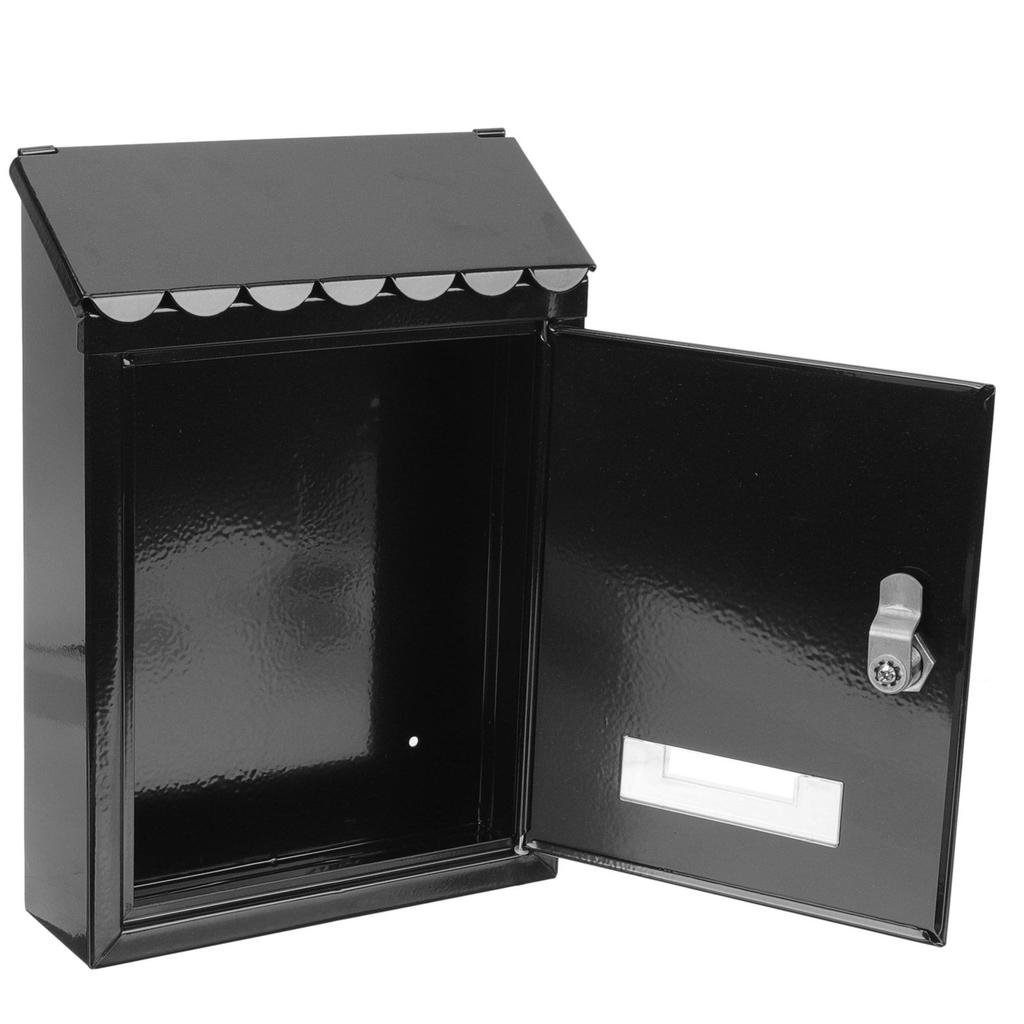 Wall Mount Mailbox Iron Vintage Lockable Metal Letter Box Outdoor Box European Style Outdoor Decor