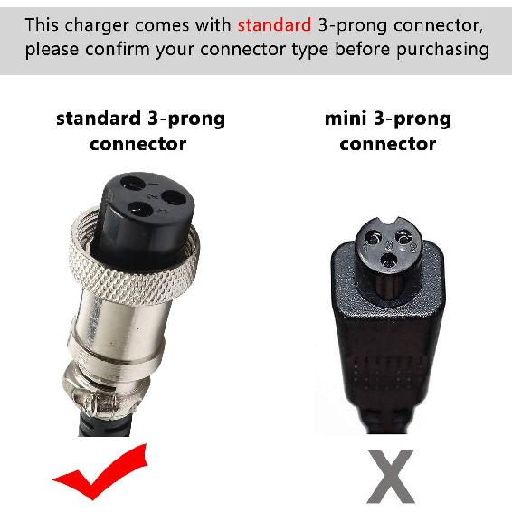 

24V Scooter Battery Charger Compatible for Razor MX350 E300 E150 E175 E100 E200 E200S E300S E125 E500 PR200 E225S E325S MX400 ZR350 Dirt Bike, Pocket