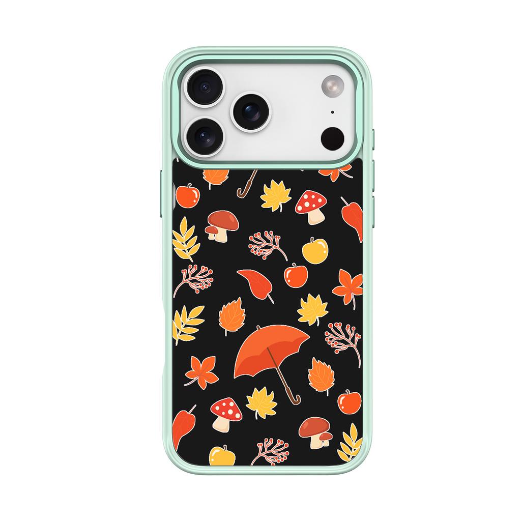 Applicable to Apple 17Pro mobile phone case, advanced sense 16 replaceable back plate 15promax magnetic mobile phone case, autumn black.