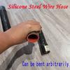 ID38-60mm Length400-700mm Silicone Flexible Steel Wire Corrugated Hose Air Intake Pipe Radiator Tube High Pressure Temperature