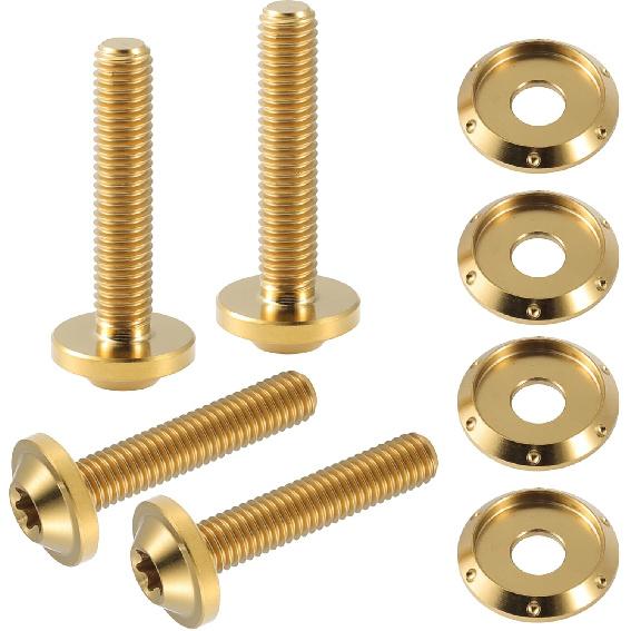 

4x Titanium Windshield Screws Set, Motorcycle Windscreen Bolts for Harley Touring FLTRX Road Glide 2015-2023, for Harley Road Glide Special FLTRXS золотой