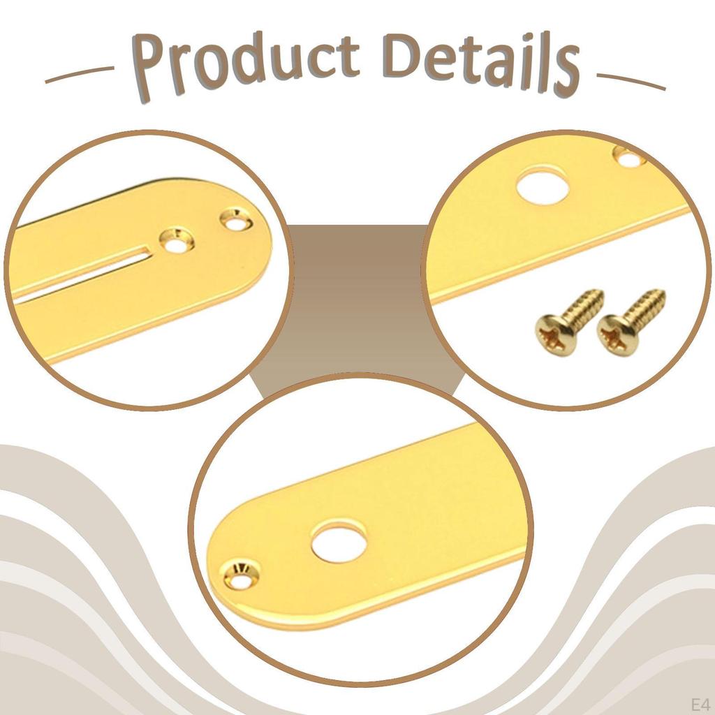 32mm Control Plate Guitar Accessories W/ Mounting Screws Stable String Instrument Parts for Live
