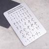 Efficient Braille Alphabet Board Professional Braille Self-Learning Tool  Blind Children Learning