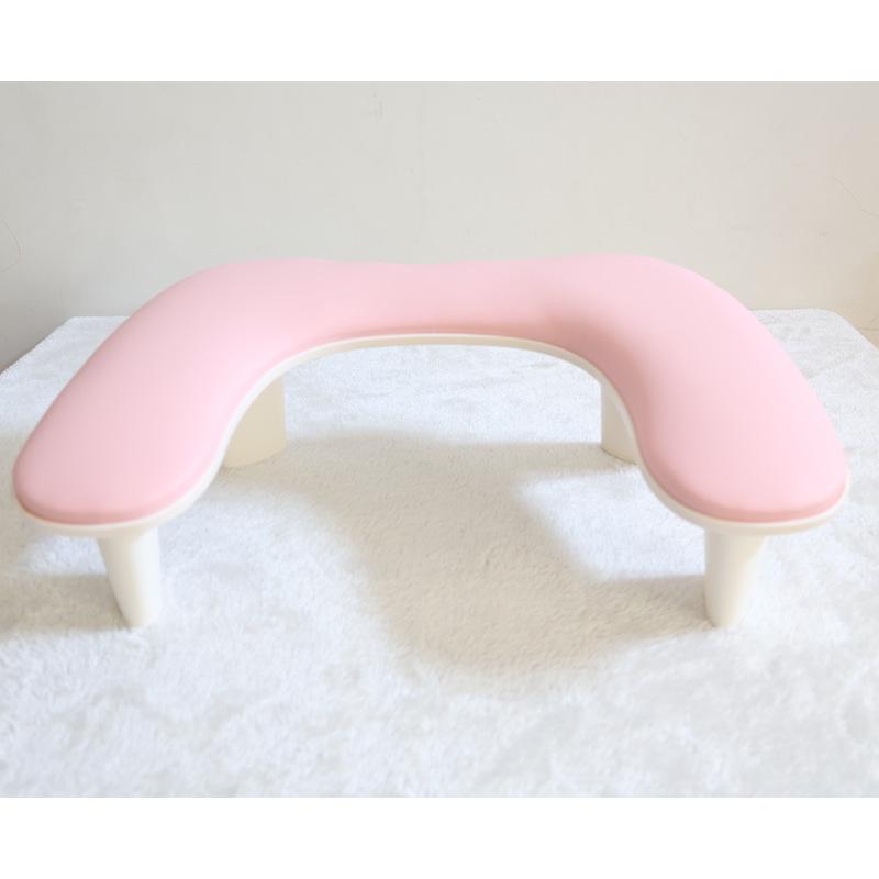 Dual Hand Nail Art Rest: Portable, Detachable, Inclined PU Leather Stand
