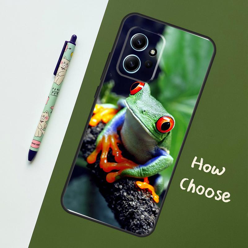 

Green Frog Wildlife Case For Xiaomi Redmi Note 14 9 10 11 12 13 Pro 12S Cover For Redmi 15 13C 12C 10C 14C 15C Redmi Note 14 Pro 5G
