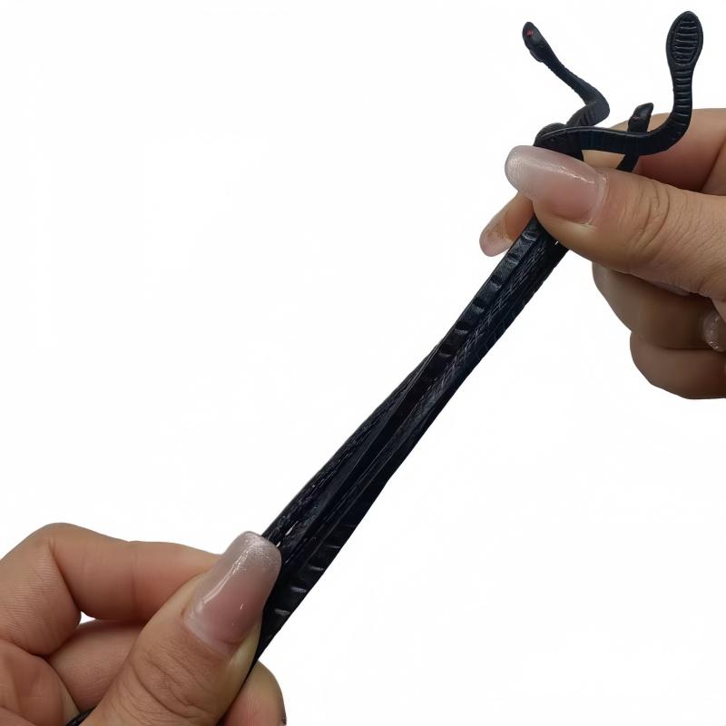 5-20Pcs Black Simulation Scare Soft Glue Snake for Halloween Ghost Day April Fools Day Horror Party Party Gift Decoration