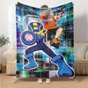 Cybernetic Heroes Adventure Flannel Blanket Super Soft Warm Cozy Blanket For Sofa Bed Office Travel Allseason Home Decor Gift