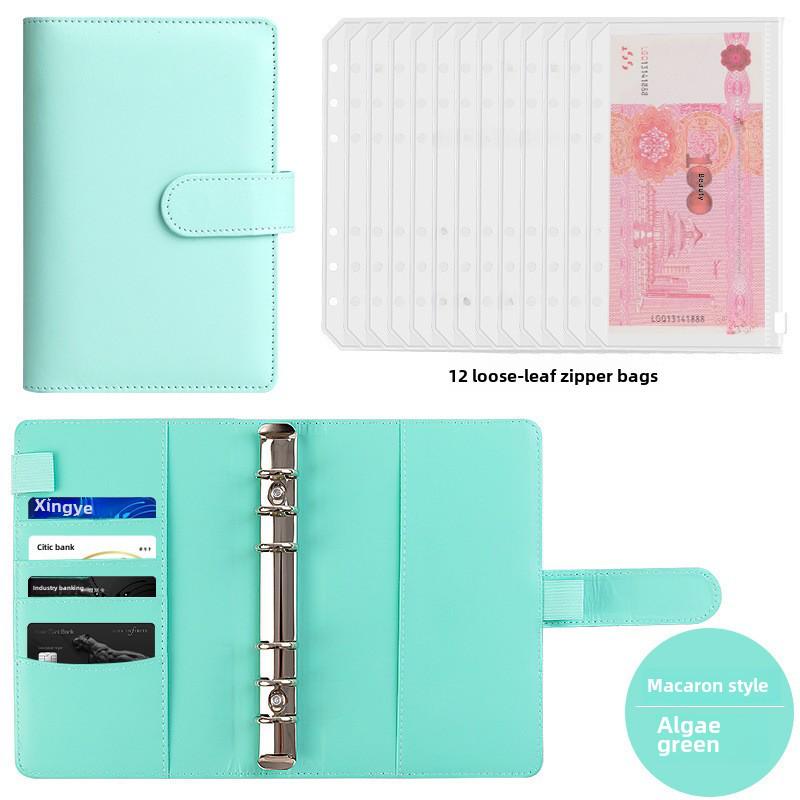 "Large Capacity Cash Deposit Book: Family Finance Management, Loose-Leaf Handbook and Bill Storage Bag"