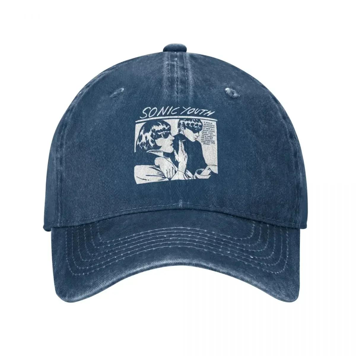 

Couple Unisex Baseball Cap Sonic Youth Rock Band Punk Distressed Washed Hats Cap Classic Outdoor Summer Snapback Cap One Size