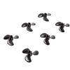 6pcs RC Boat Propeller 36mm Diameter 4mm Hole Diameter 3 Fan Leaves Remote Control Boat Propeller Black RC Boat