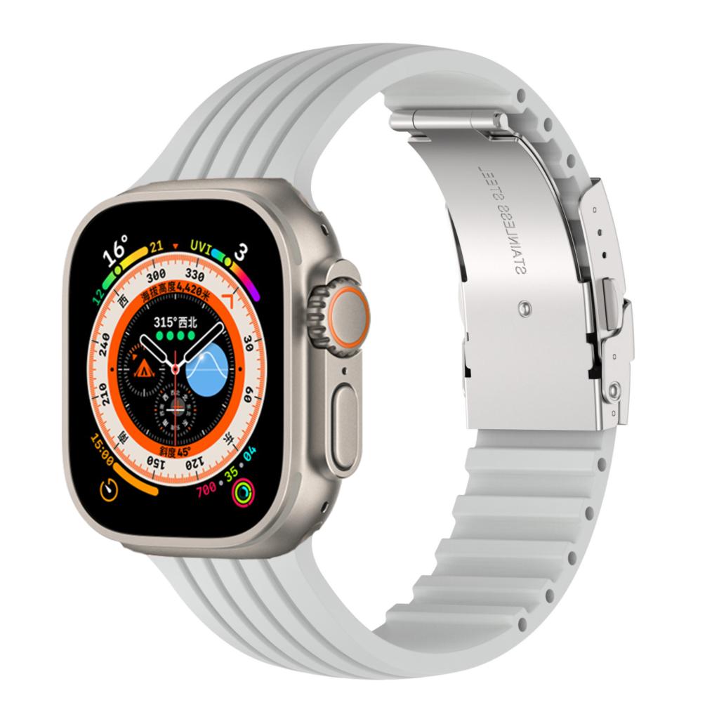 Silicone Straps For Apple Watch 10 Band 44mm 40mm 45mm 41mm 49mm 42mm 46mm Correa Bracelet Iwatch Series 3 5 6 Se 7 8 Ultra 2 9