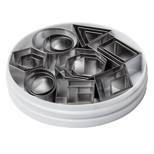 Ateco Basic Cookie Cutter Set of 24 (Stainless Steel)