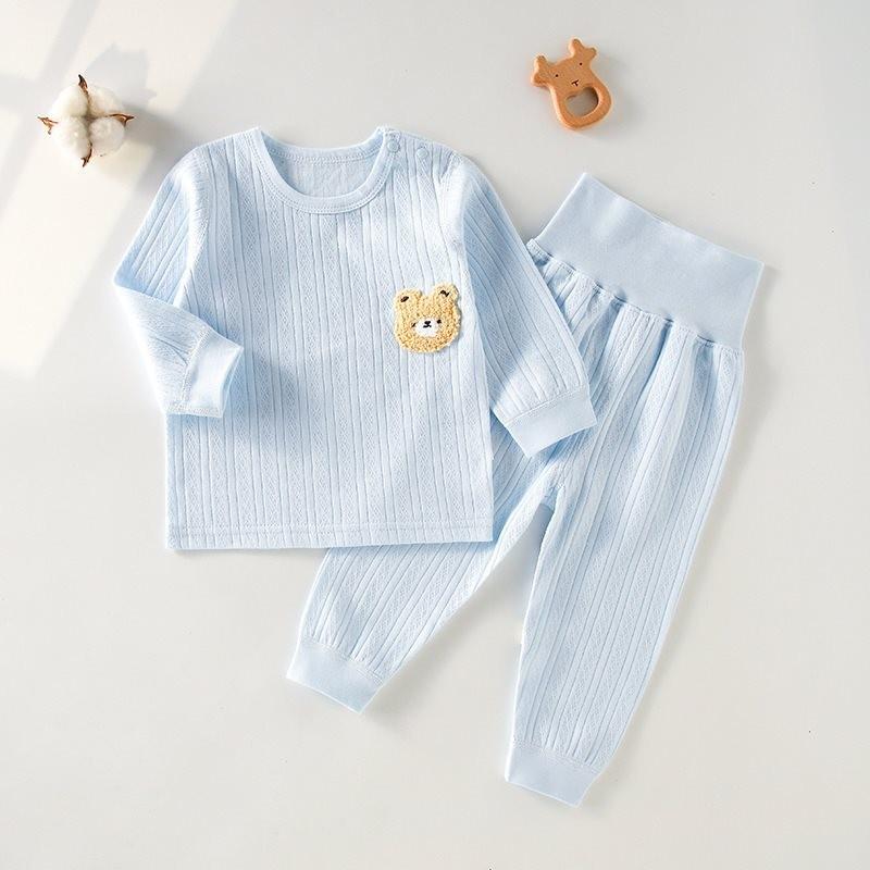Cozy 2023 Autumn Winter Childrens Soft Cotton Long Sleeve Two Piece Set For Baby Boys And Girls