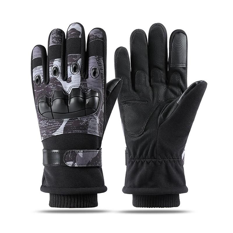 Tactical Gloves Men Winter Warm Touchscreen Outdoor Sports Anti-Slip Durable Training Gym Cycling Full Finger