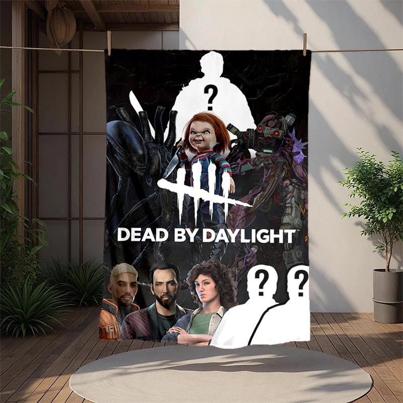Dead Daylight Flannel Blanket Soft Warm All-Season Throw, Design for Camping, Car Travel, Hiking Sofa, Bed, Office Perfect Gift for Parties
