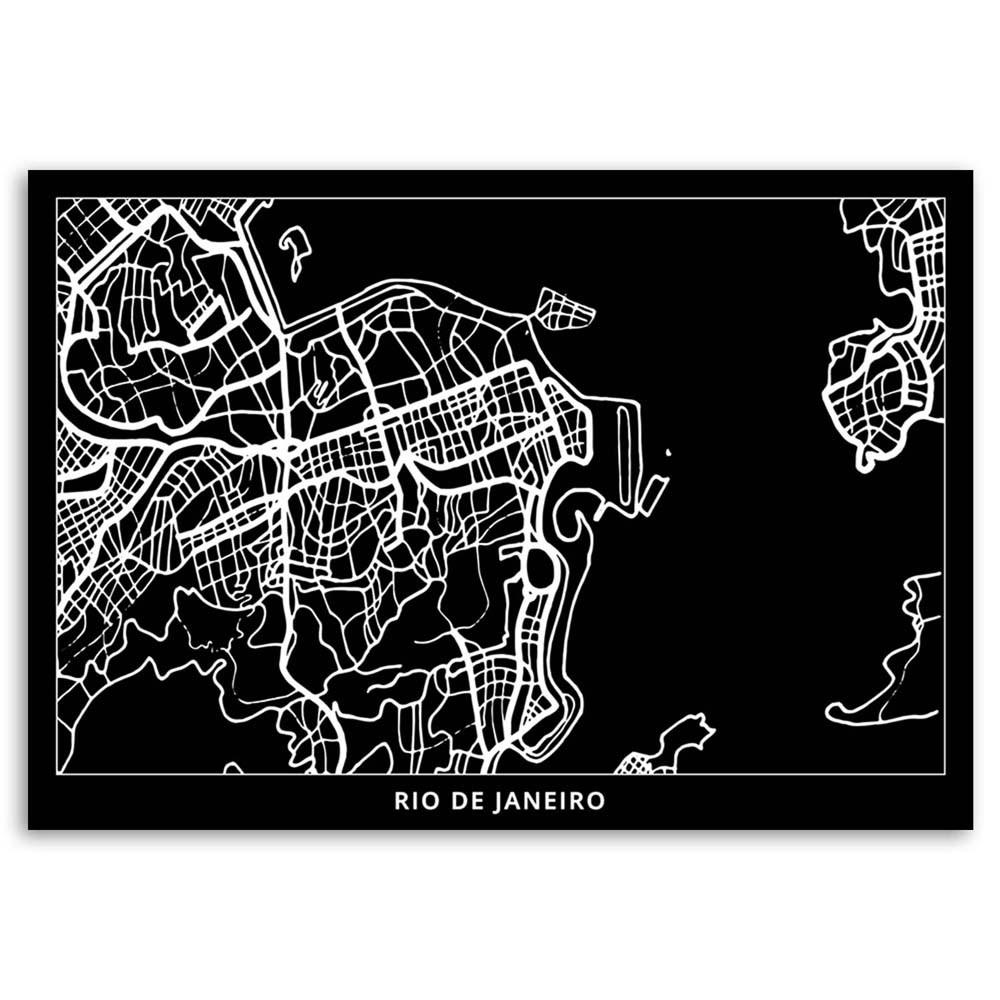 Canvas Print, Rio De Janeiro - City Plan