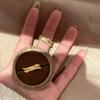 Open Ring Italian Luxury Brushed Trio Stackable Women Ring with Micro Inlay Elegant and Versatile